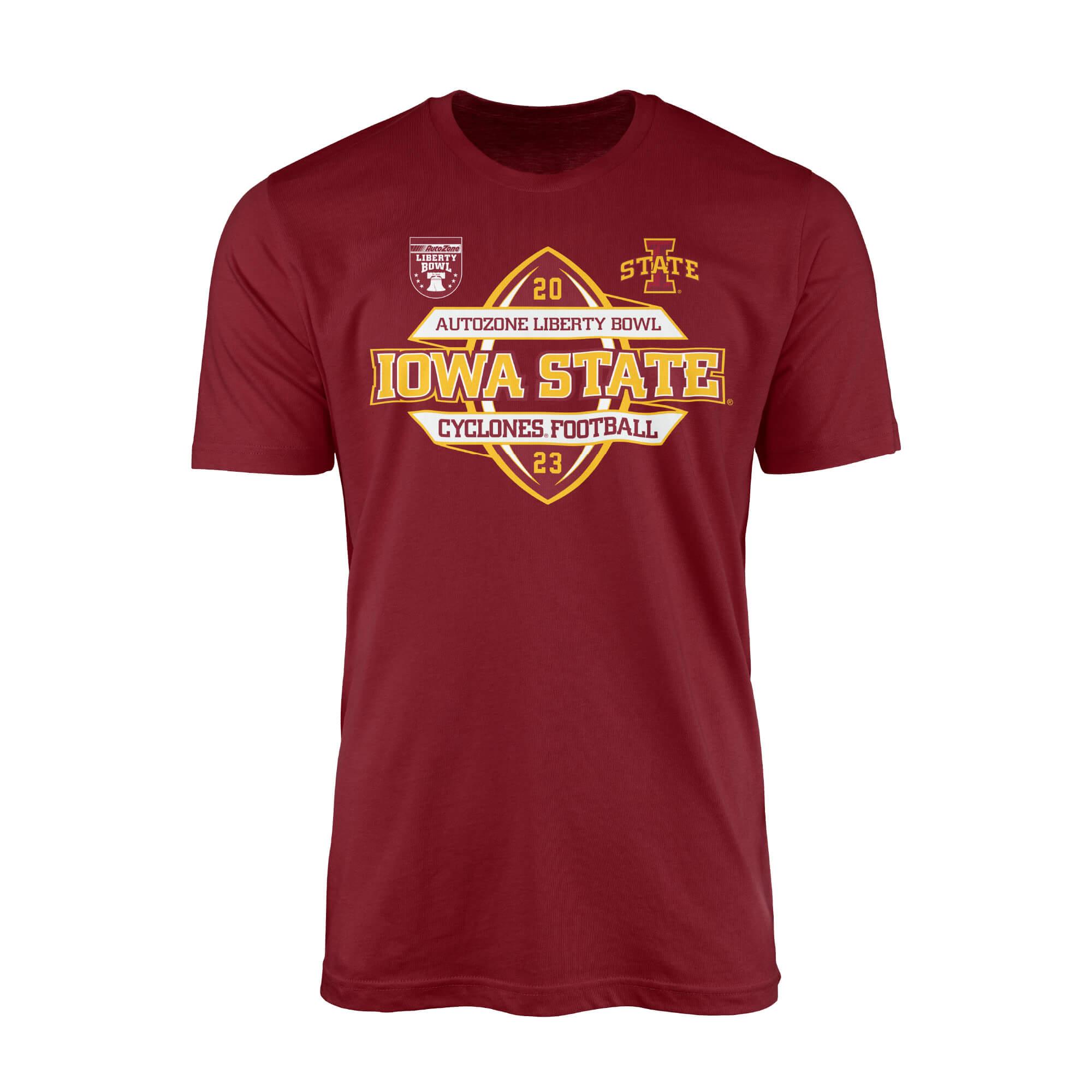 AutoZone Liberty Bowl 2023 Cardinal Short Sleeve T-shirt